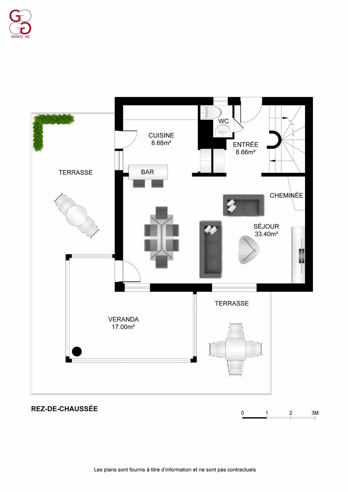 Un plan d'étage pour un petit appartement.